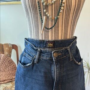 Women's Blue High-Waisted Jeans